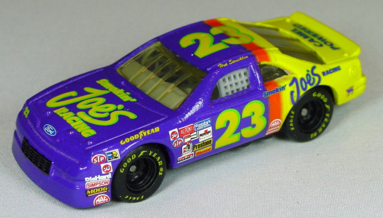 Pre-production 268 A 13 - Ford T-Bird dark Purple and Yellow Smokin Joes Racing 23 made in China