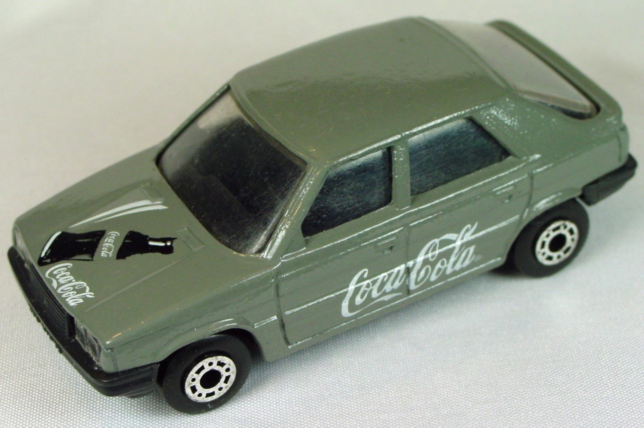 Bulgarian 33 E 12 - Renault 11 dark Grey black interior black base Coca Cola