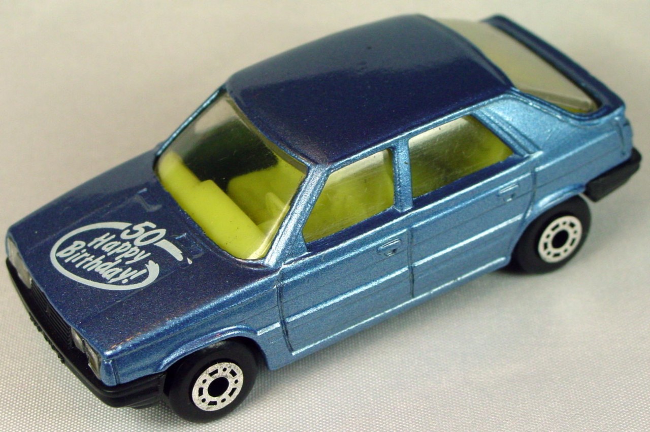 Bulgarian 33 E 1 - Renault 11 light met Blue ltyellow interior black base Happy 50th