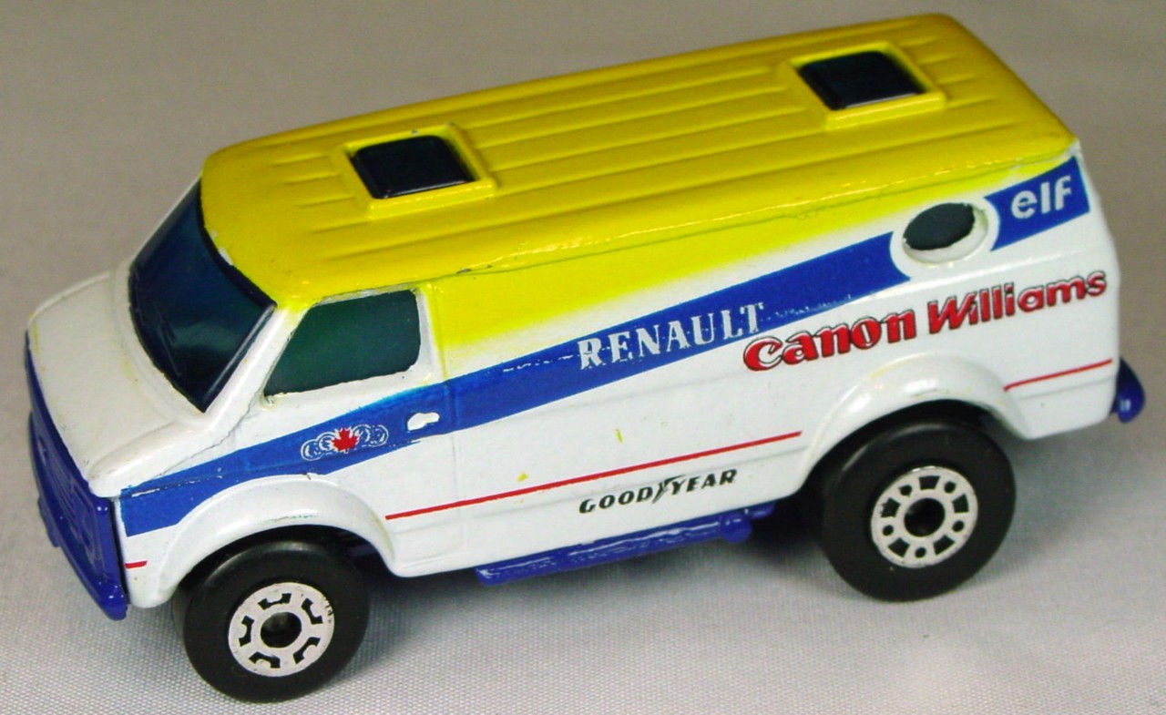 Pre-production 68 C 34 - Chevy Van White and yellow BLU BAS Renault Canon made in Thailand
