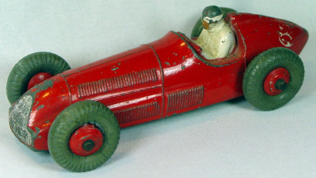 Dinky 23 F - Alfa Racer Red GPT, bent front axle