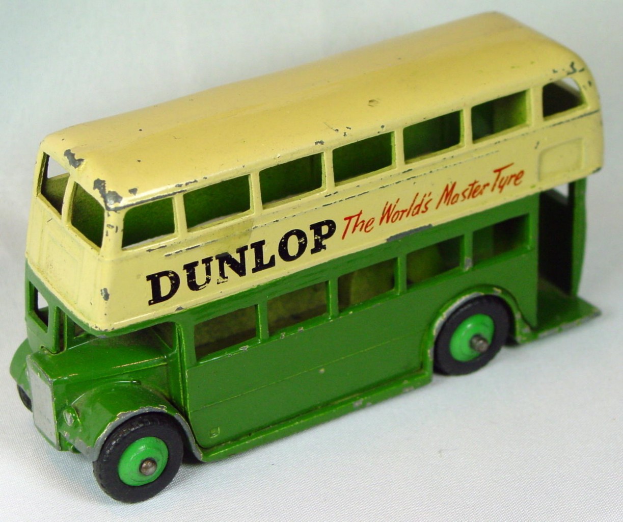 Dinky 290 - Double Decker Bus Green and Cream Dunlop