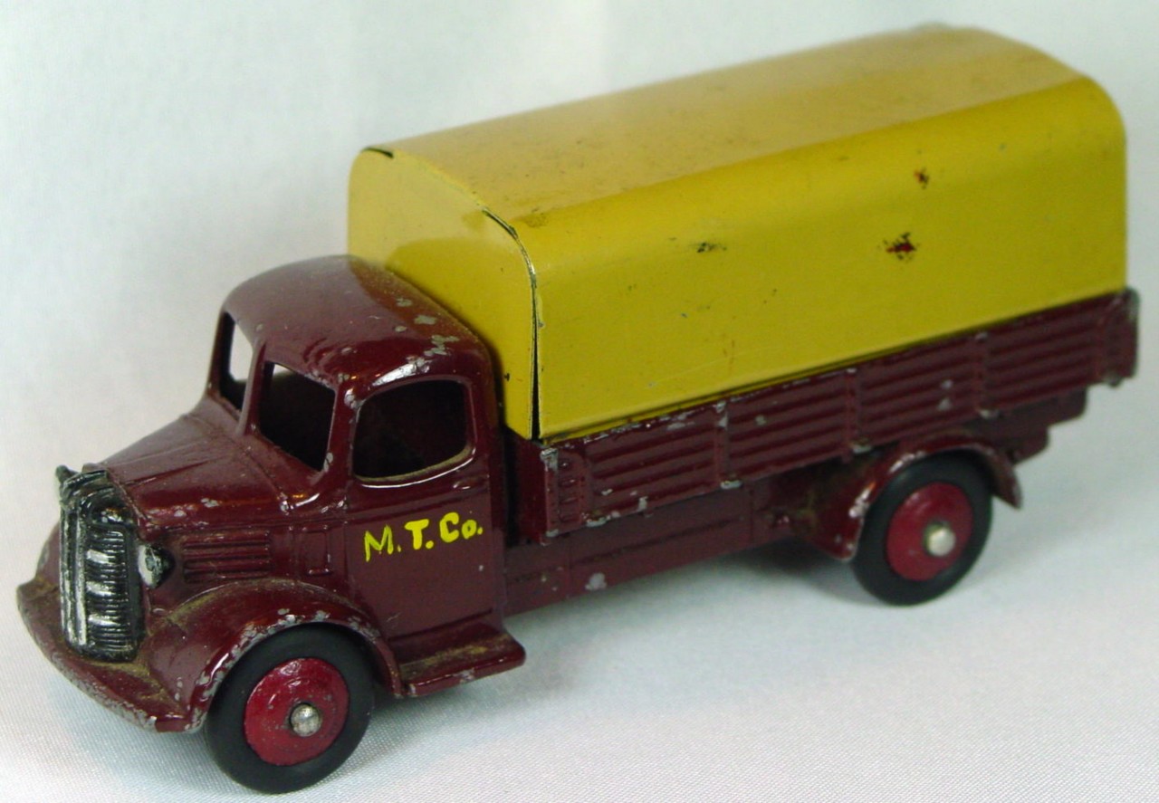 Dinky 30 S - (413) Austin Covered Truck Maroon and cream maroon hubs