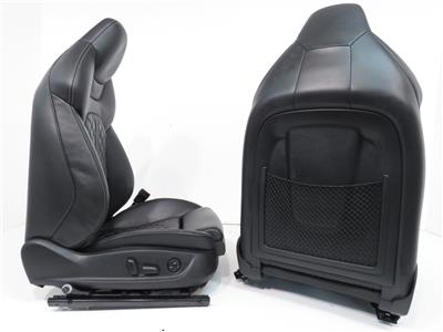 Audi S7 Quilted Black Leather Front Seats 2013 2014 2015 ...