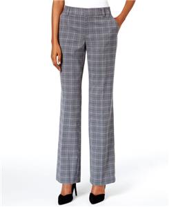 grey plaid pants womens