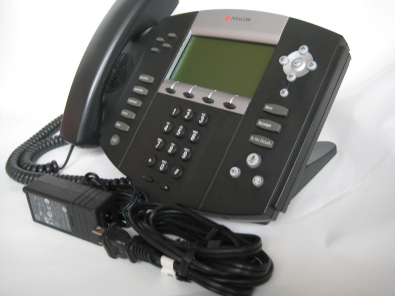 Polycom Soundpoint IP 650 VoIP IP Phone w/ Power Supply