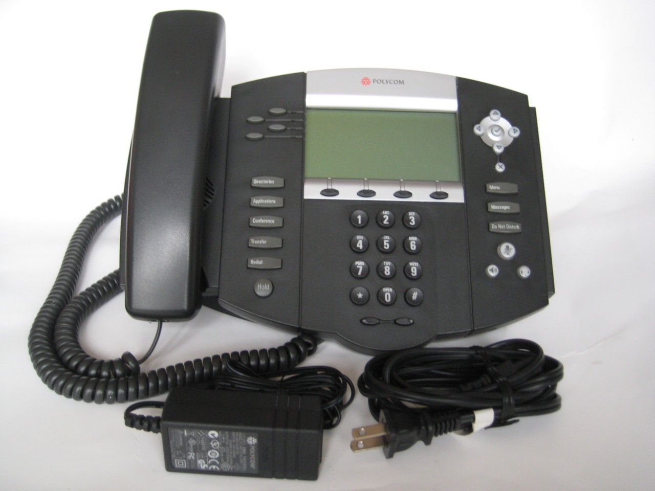 Polycom Soundpoint IP 650 VoIP IP Phone w/ Power Supply