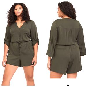 olive green romper outfit