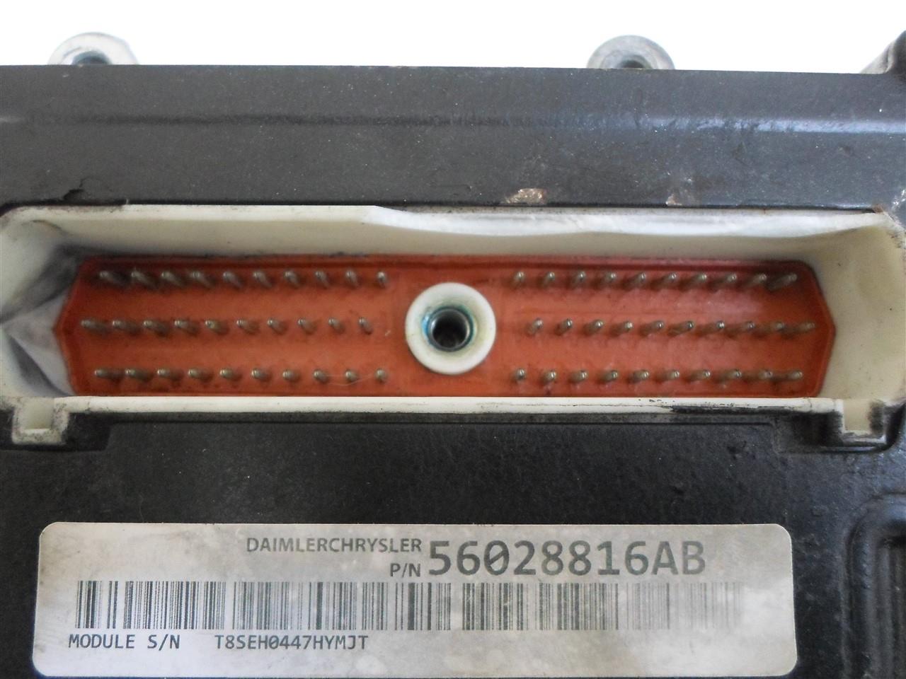 TRANSMISSION CONTROL MODULE DODGE 1500 PICKUP 2003 56028816AB 3.7L TCM