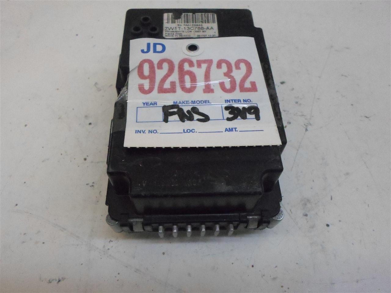 LIGHTING CONTROL MODULE FORD CROWN VICTORIA 2006 2007 2008 7W1T13C788