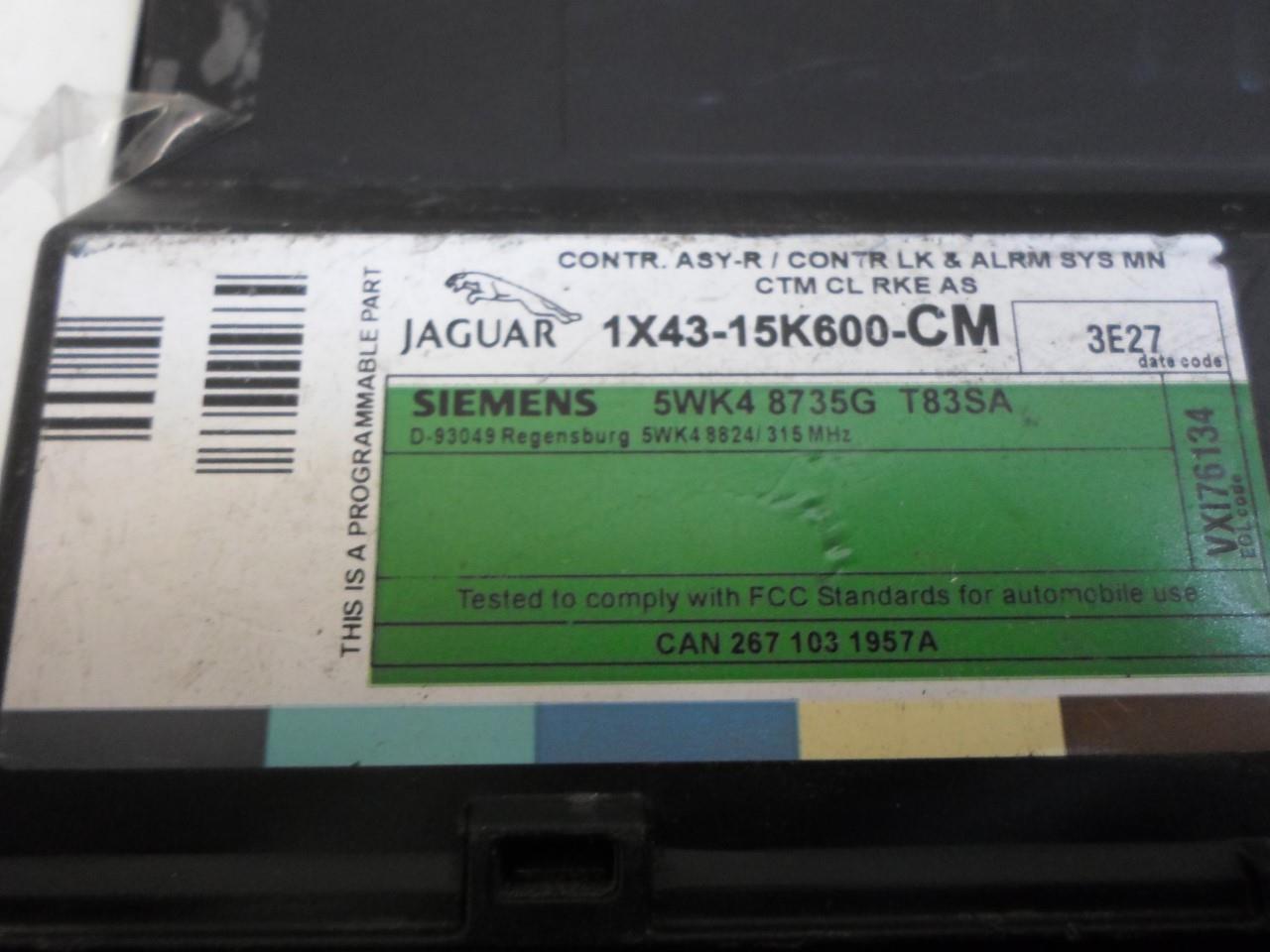 BODY CONTROL MODULE JAGUAR X TYPE 2002 2003 1X4315K600CM BCM BCU OEM