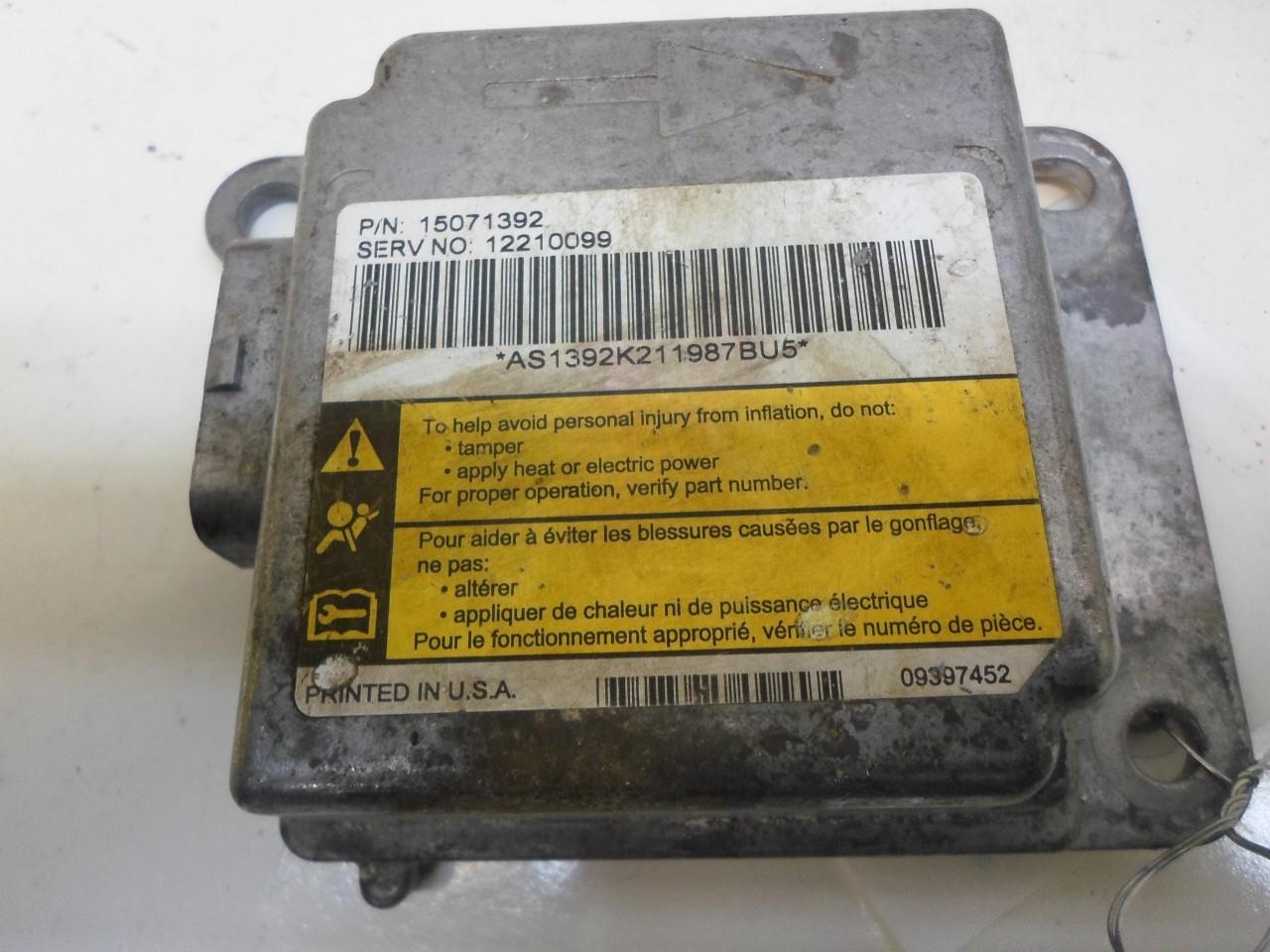 SRS CONTROL MODULE GMC SIERRA 1500 PICKUP 2000 2001 2002 12210099 OEM