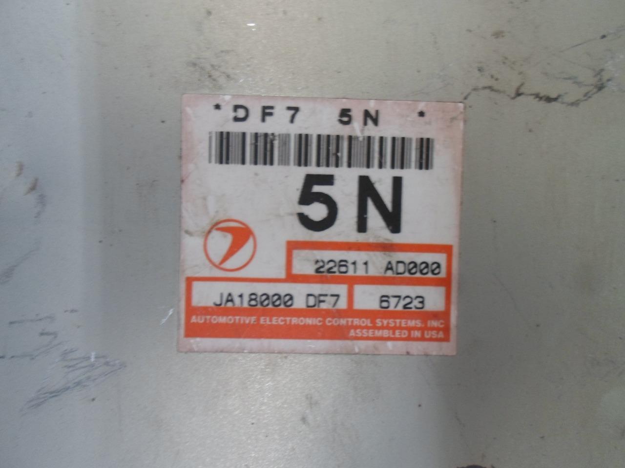 ENGINE COMPUTER SUBARU LEGACY OUTBACK 1997 22611AD000 JA18000DF7