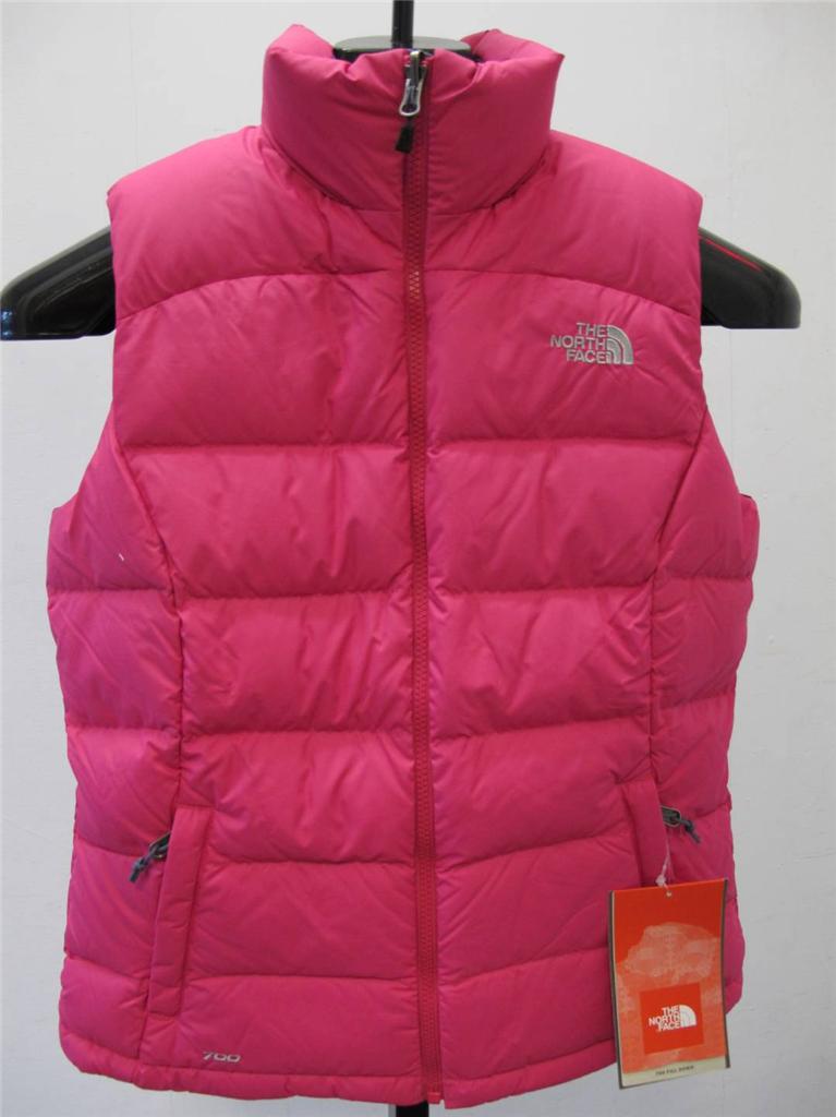 NEW WOMEN'S NORTH FACE NUPTSE 2 VEST- PASSION PINK AUDP 1D7- WARM PUFFY ...