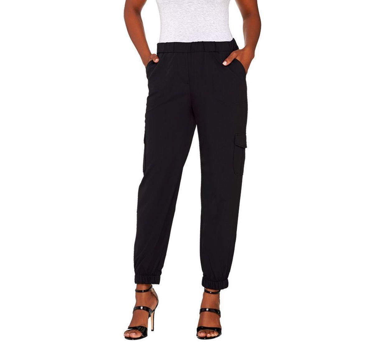 Lisa Rinna Collection Chic Pull-On Banded Bottom Cargo Pants CHOICE ...