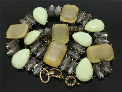 CH Beautiful Vintage Asia Styles Rhinestones Silver Tone Necklace