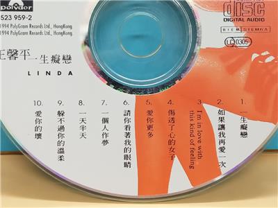 Hong Kong Linda Wong 王馨平 一生痴恋 1994 Taiwan CD ZN094 | eBay