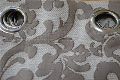 Rodeo Home Trail Jacquard Window Panels W Grommets 54x96 Flax Tan