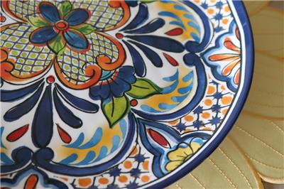 Palm Restaurant Spanish Medallion Melamine Dinner Plates Multi Click Images To Enlarge