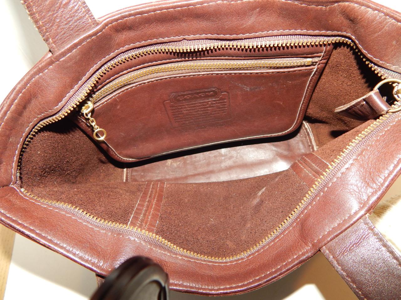 Vintage COACH 4133 Brown Leather Waverly Tote Bag Satchel Bag Handbag ...