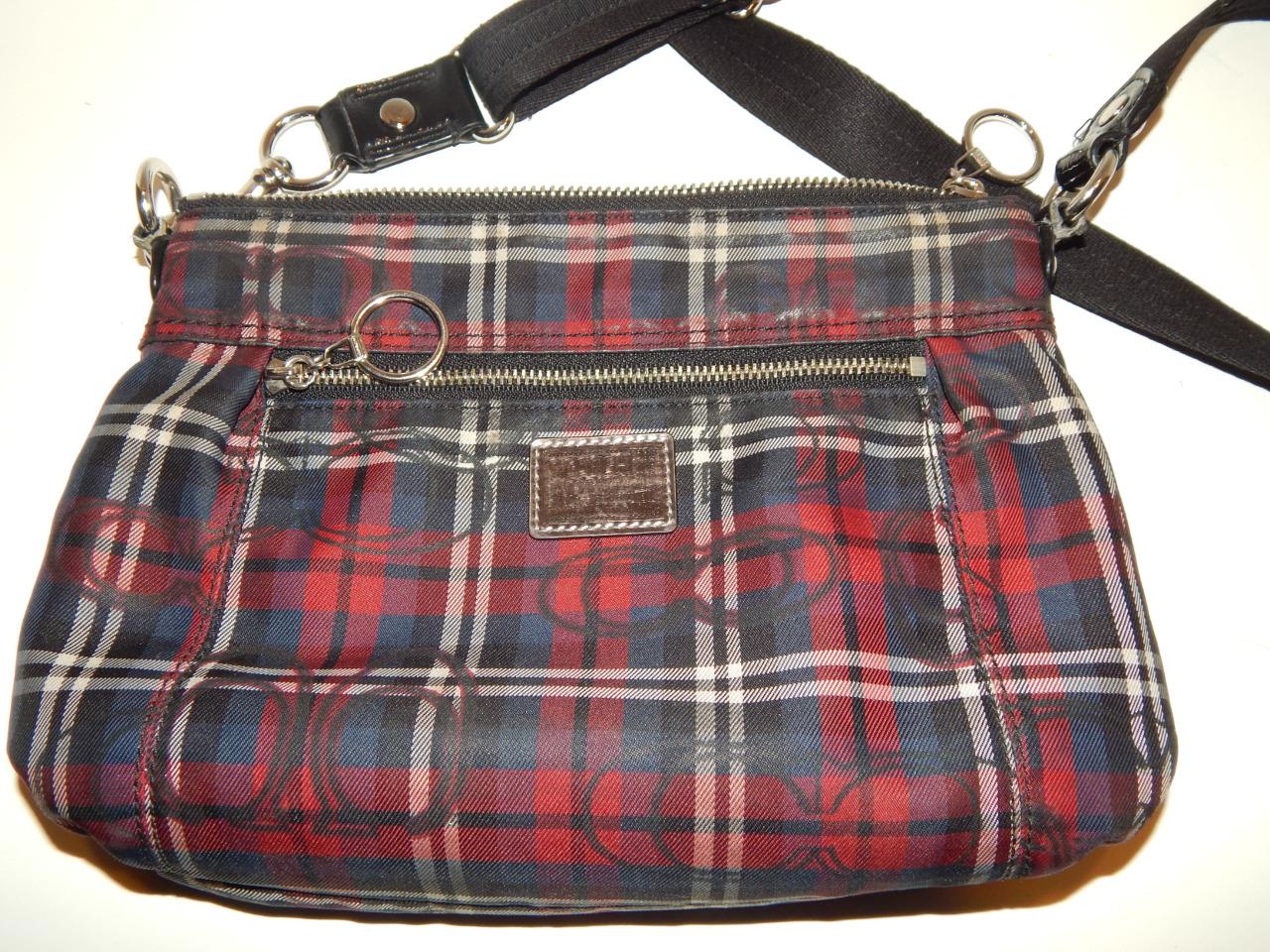 plaid coach handbag
