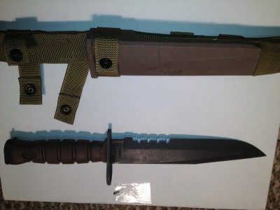 GENUINE DRMO ONTARIO OKC 3S USMC KNIFE BAYONET MARINE ISSUE OKC3S TURN ...