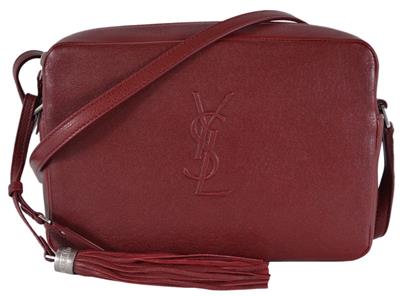 ysl red velvet bag