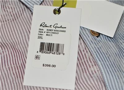 New Robert Graham BUNDY BOULEVARD Short Sleeve Limited Edition Beach Scene Shirt