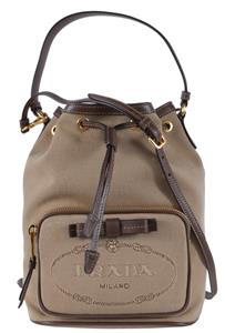 prada jacquard bucket bag