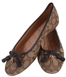 coach black ballet flats