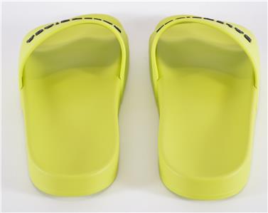 バレンシアガ POOL SLIDE サンダル 41 ネオングリーン NEW Balenciaga Men's NEON GREEN Logo Pool Slides Sandals