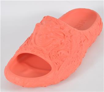 NEW Versace Men\'s BAROQUE MEDUSA Orange Rubber Pool Slides Sandals Size 43 10 Versace Men main image 3