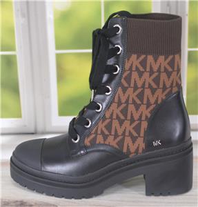 Botas Militares Botines De Mujer Michael Kors Botas Piel Mujer Bota De  Estilo Militar Blake De Piel Michael