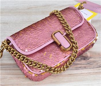 2405-66 ミニストラップサシェ 香り袋 ミニローズピンク SOLD→ご注文 NEW Marc Jacobs J MARC $375 Sequin Mini 3 Way Crossbody Purse Bag