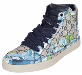 NEW Gucci Men's 407342 GG BLOOMS Blue 
