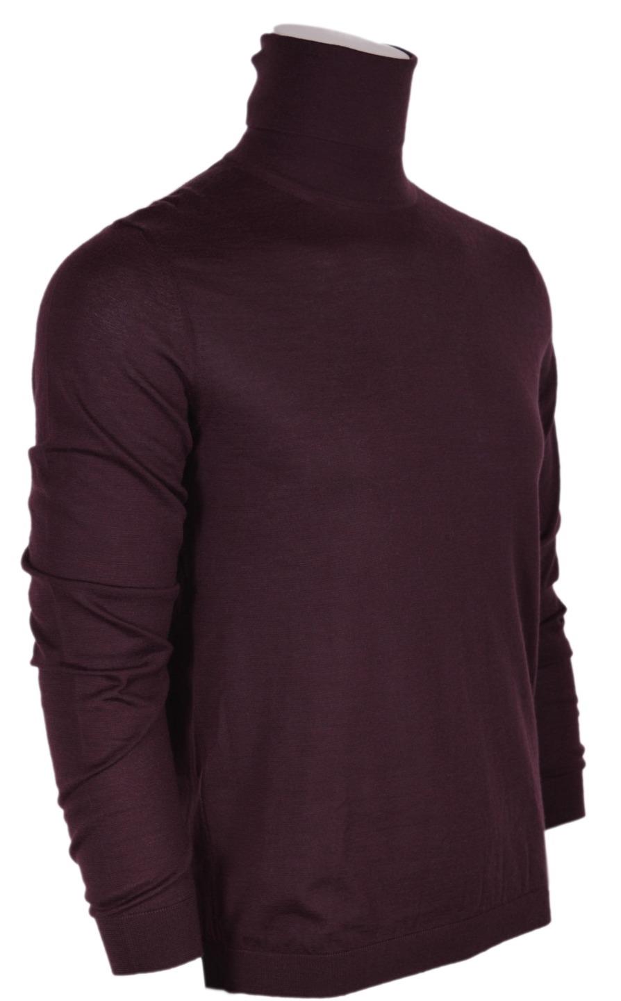 New Gucci Men S 232169 1 060 Cashmere Interlocking Gg Turtleneck