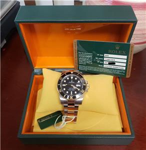 40mm Factory Rolex Submariner Ceramic Two Tone 18k Steel Oyster