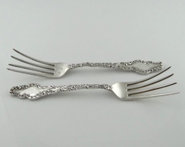 Watteau By Durgin Sterling Silver Fish Fork 7 38