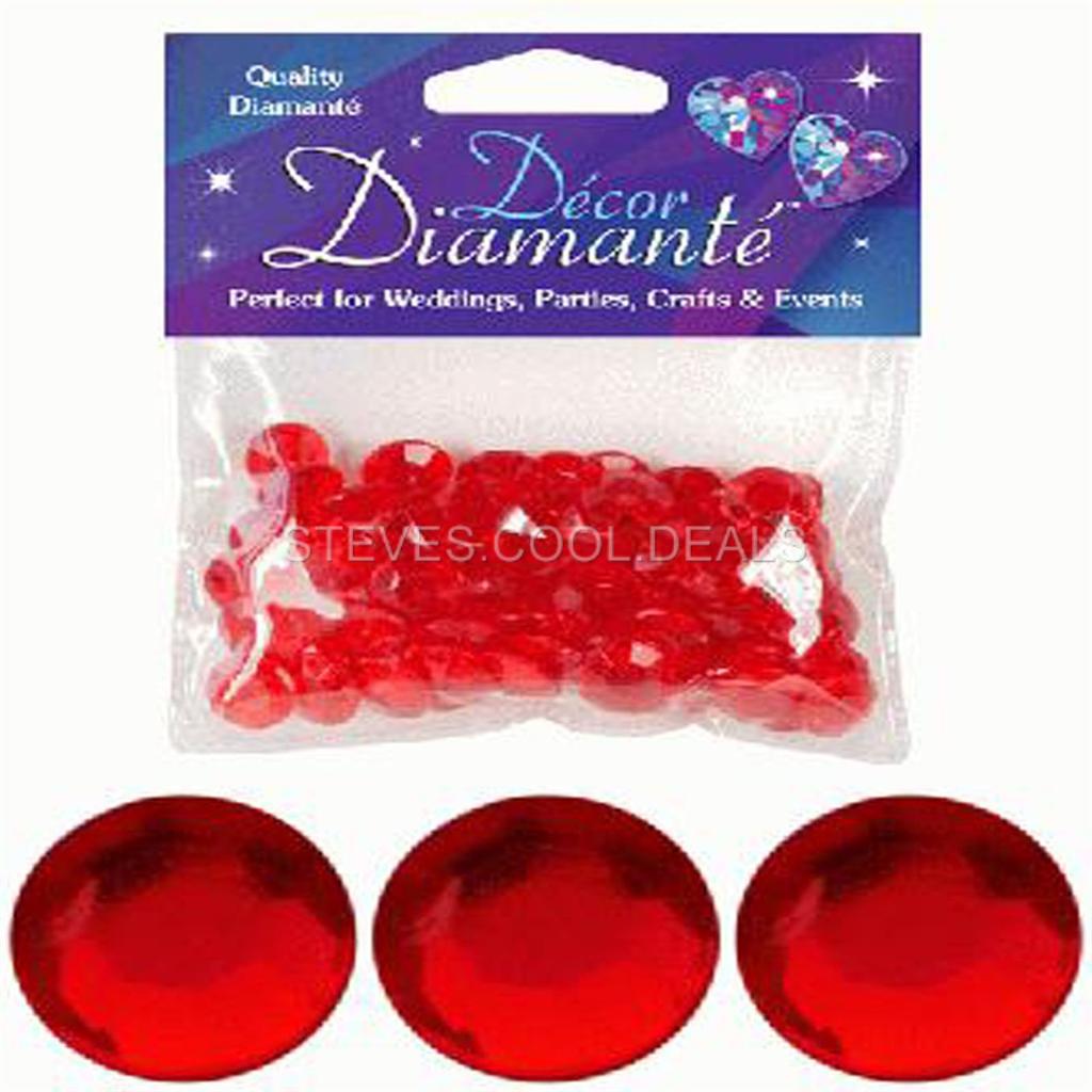 12mm Heart Shaped Decor Diamantes in Clear 28g Pack Wedding or Party Sprinkles
