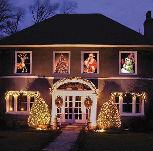 Window Poster Christmas Tree Holy Family Manger Window Decoration Ebay