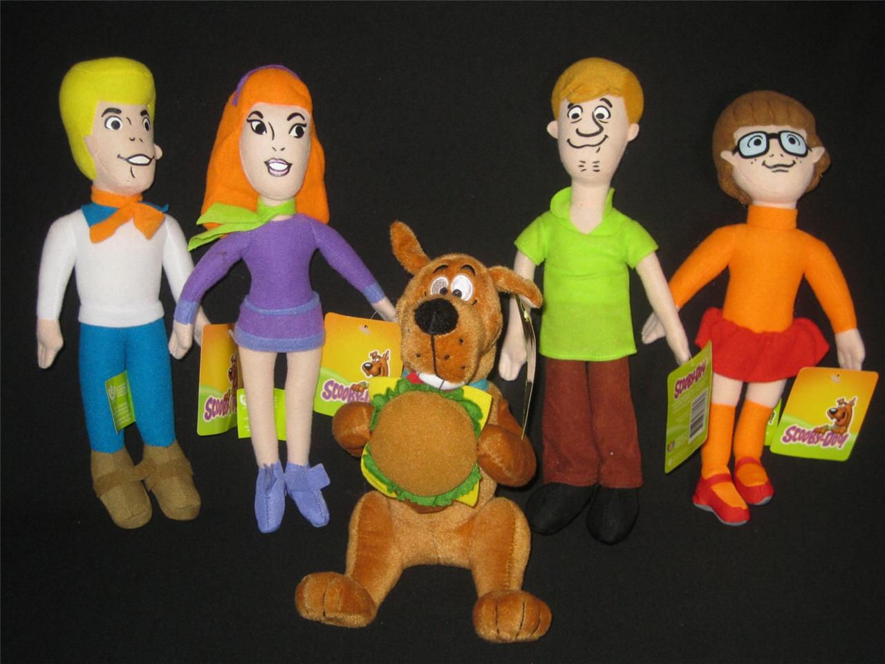 SCOOBY DOO, SHAGGY, DAPHNE, FRED VELMA PLUSH TOY SET - BRAND NEW WITH ...
