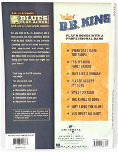 BB King Blues Play Along Volume 5 Electric Guitar Book