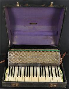 Vintage Hohner Tango IV Piano Accordion Pearl Red w/ Case Made in Germany