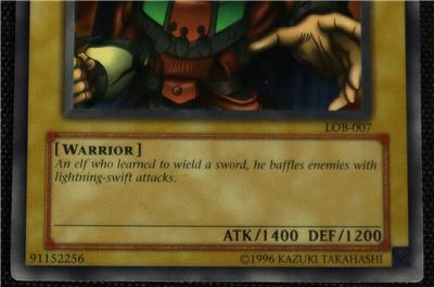 Yu-gi-oh English Celtic Guardian LOB-007 Holo Card Yugioh