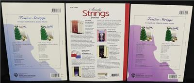 Lot of 3 Christmas Holiday Viola Sheet Music Books Festive Strings