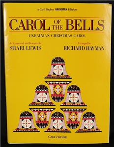 Carol Of The Bells Ukrainian Christmas Sheet Music Score by Shari Lewis