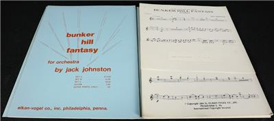 Bunker Hill Fantasy Set B Sheet Music Score Book by Jack Johnston