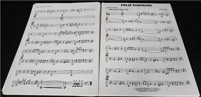 Feliz Navidad Christmas Holiday Sheet Music Score Book by Jose Feliciano