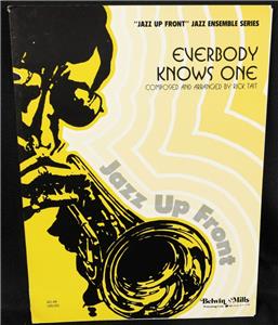 Everybody Knows One Sheet Music Score Book Rick Tait Jazz Up Front Belwin