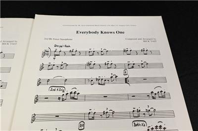 Everybody Knows One Sheet Music Score Book Rick Tait Jazz Up Front Belwin